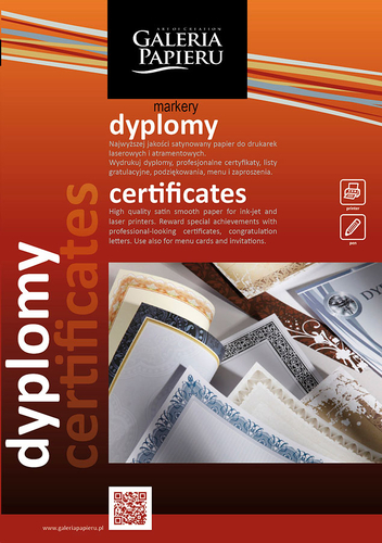 Papier na dyplomy VELVET 170g 25 szt -138859