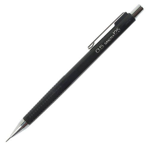 Sakura XS-125 Ołówek mechaniczny 0,5 mm Czarny-150310