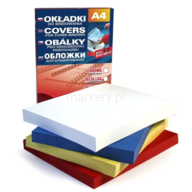 Karton Delta skóropodobny A4 niebieski 25 szt-151243