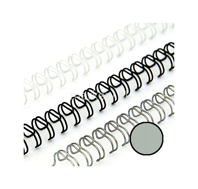 Grzbiety drutowe konfekcj 3:1 12,7 srebrny 100szt-151301