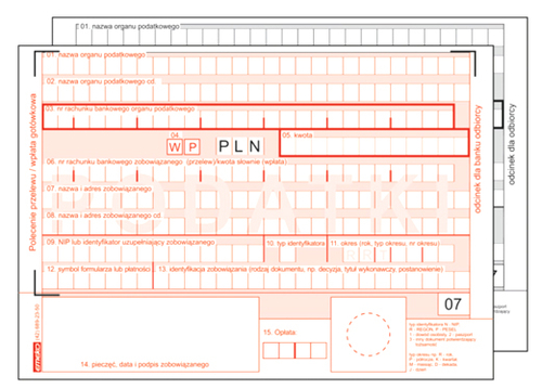 Druk Polecenie Przelew Podatki PPP A6 1+1 -151436