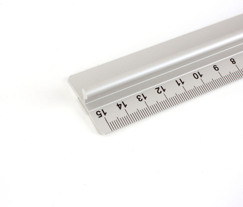 Leniar Linijka z uchwytem 15cm podcięcie Metal-147898